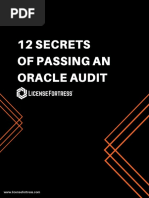 12 Secrets of Passing An Oracle Audit