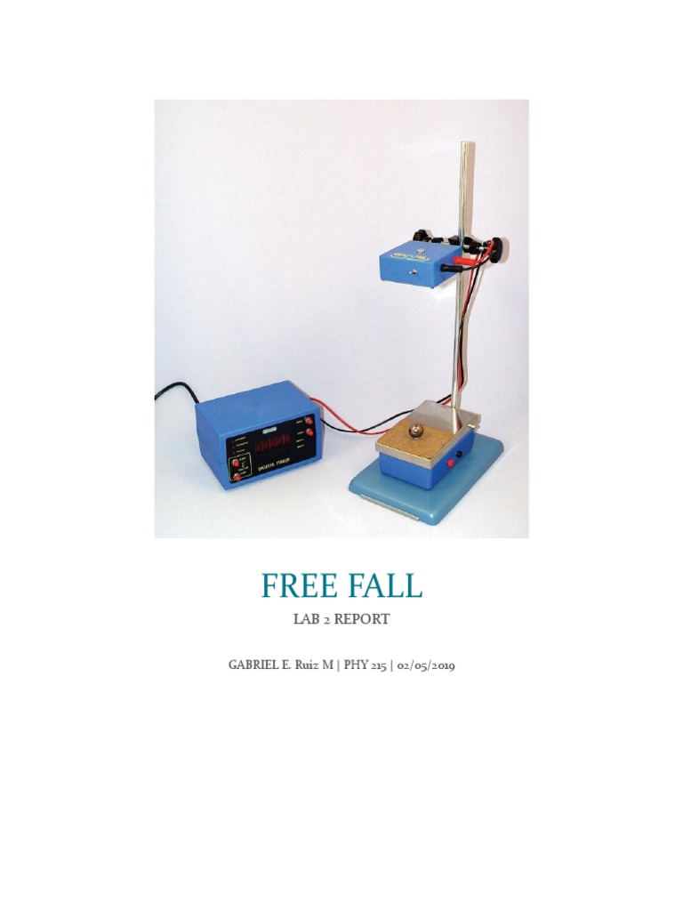 Free Fall Experiment Lab Report | PDF