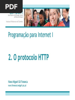 Programação Para Internet I. 2. O Protocolo HTTP. Nuno Miguel Gil Fonseca Nuno.fonseca@Estgoh.ipc.Pt