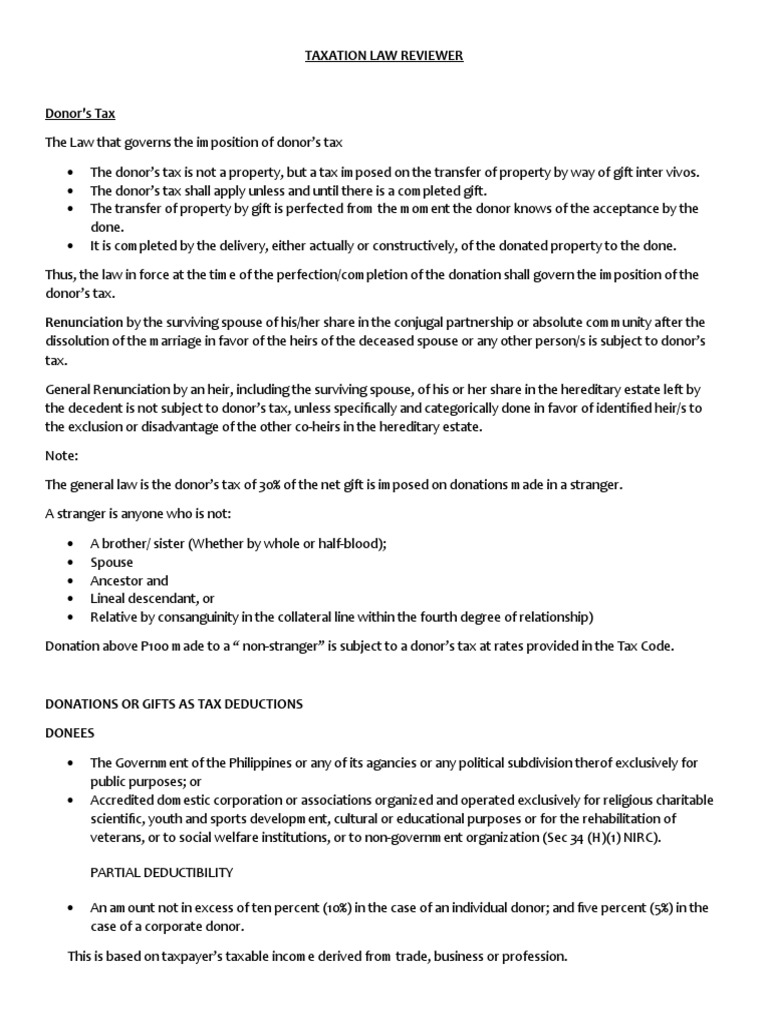 Tax Notes | PDF | Withholding Tax | Taxes