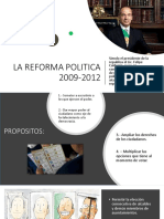 La Reforma Politica 2009-2012