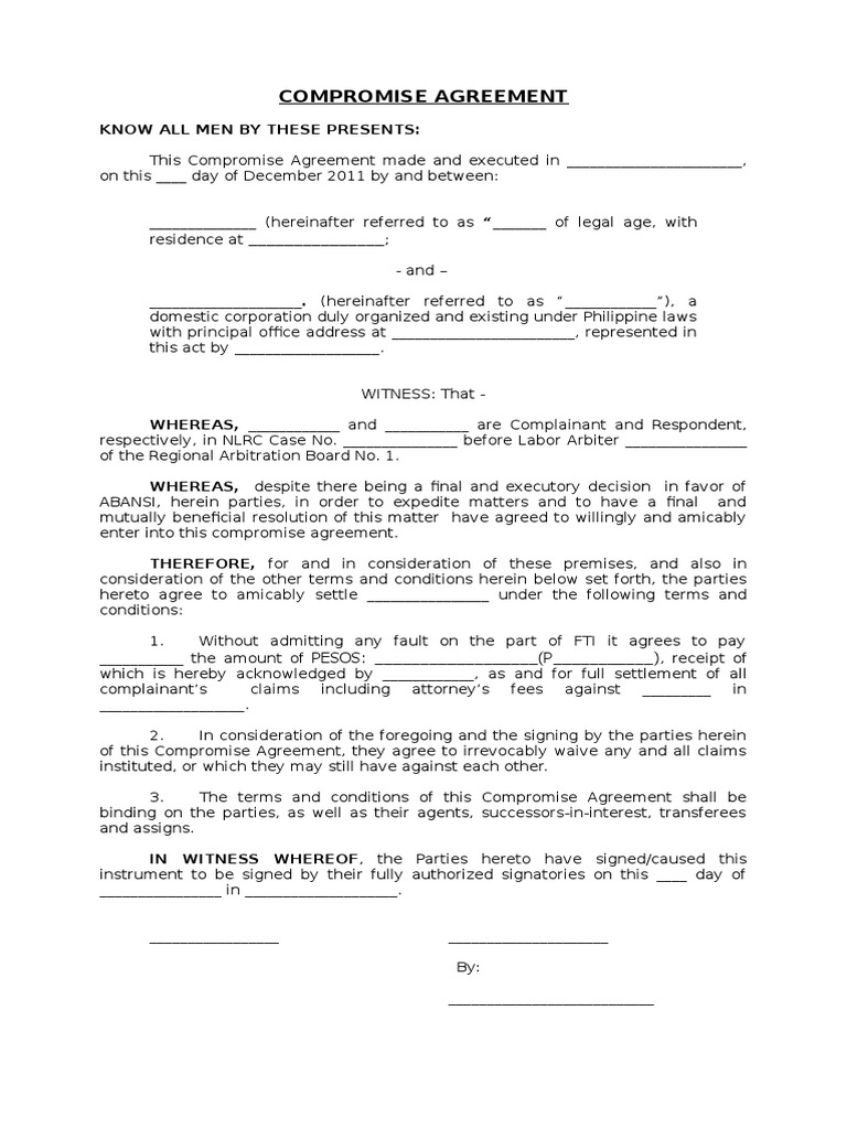 Compromise Draft | PDF | Arbitration | Business Law