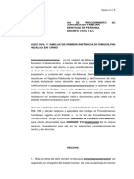 Identidad de persona post-mortem para acreditar que dos nombres correspondían a la misma persona