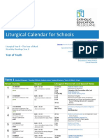 Liturgical Calendar For Schools: Year of Youth