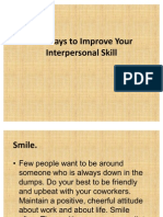 Ten Ways To Improve Your Interpersonal Skill