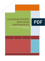 Laporan Survey IKM Puskesmas Susut II