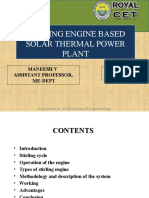 Stirling Engine Solar Power Plant