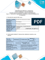 Guía de Actividades y Rúbrica de Evaluación - Fase 3 - Reconocer Magnitudes, Unidades y Efectos Biológicos de La Radiación