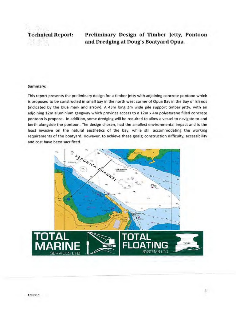 Jetty Technicalreporttotalmarineltdwithplansdated13072018 PDF | PDF ...