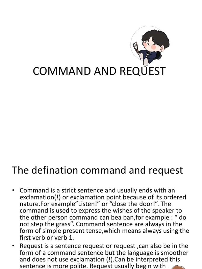 Command vs. Request Explained | PDF | Language Arts & Discipline ...