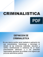 Criminalística: ciencia auxiliar penal