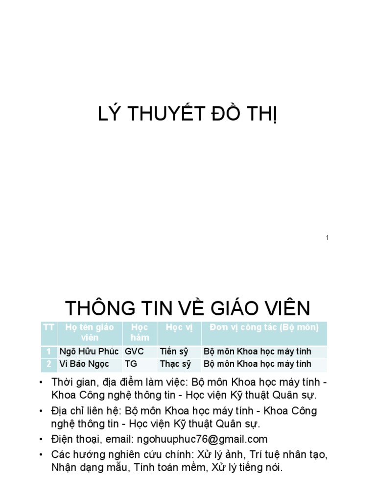 Ly Thuyet Do Thi | PDF