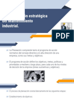 3.2. Planeación Estratégica Del Mantenimiento Industrial.
