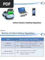 Lithium Battery Handling Regulation