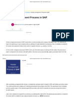 Vendor Consignment Process in SAP 2