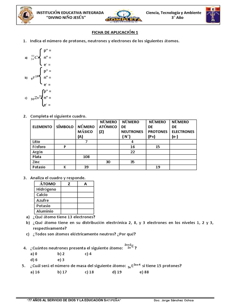 Practica Sesion 9 Pdf Isotopo Neutron