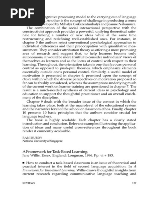 A Framework For Task-Based Learning PDF | PDF | Second