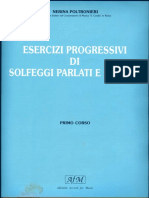 I Corso Esercizi Progressivi Di Solfeggi Parlati E Cantati Nerina Poltronieri PDF