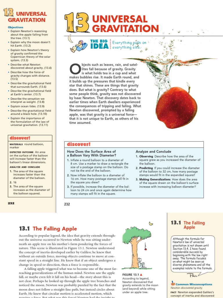 Chapter 13 PDF | PDF | Gravity | Force