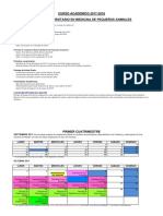 Calendario Master Curso 2017-2018. Jd Menores Um