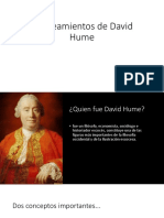 Planteamientos de David Hume