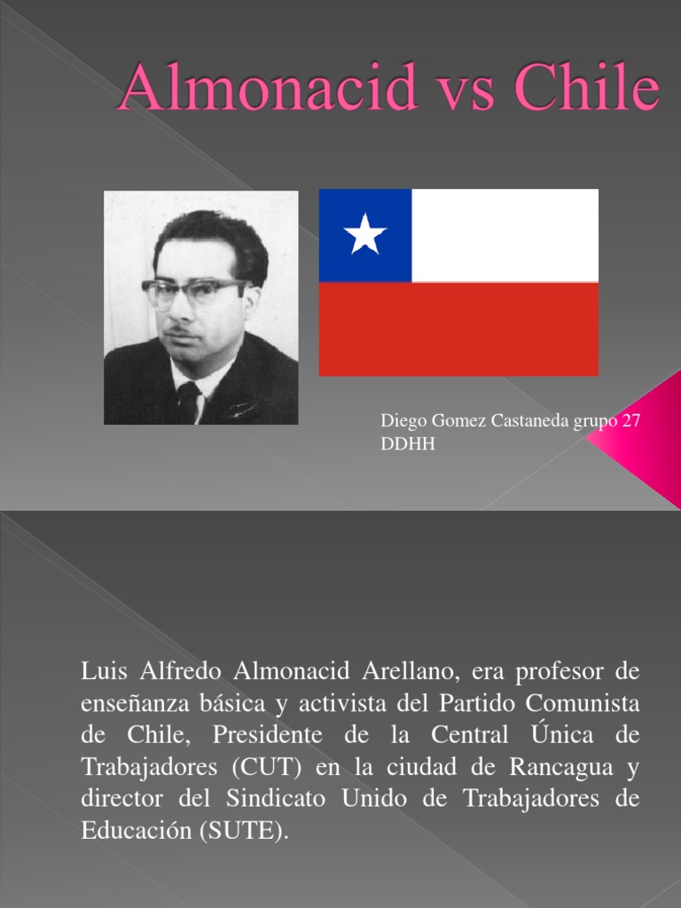 Almonacid Vs Chile PDF Chile Gobierno