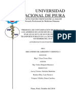 Anteproyecto de Investigación Mecanismo de Agresión y Defensa I 2018 1