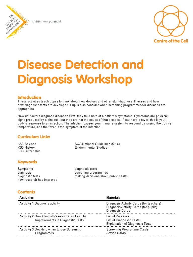 Disease Diagnosis and Screening Guide | PDF | Medical Diagnosis | Ct Scan