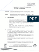 Disposicion Administrativa de Caracter General Dga 008-2018