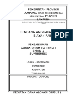 RAB LAB. KIMIA SMAN 1 Wonosobo