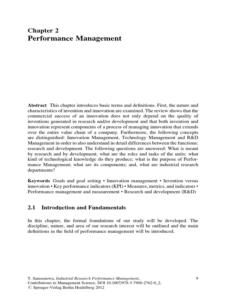 Innovation and Performance Management | PDF | New Product Development ...