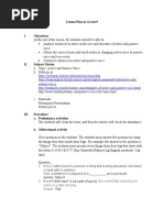 Lesson Plan in Grade 9.active - Passive