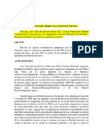 Sentencia Del Tribunal Constitucional Reo Contumaz