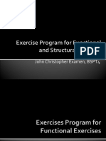 Exercise Program For Functional and Stru
