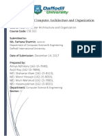 Assignment of Computer Architecture and Organization