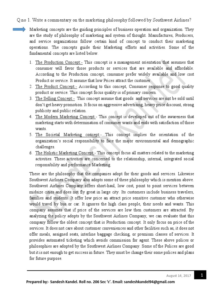 Marketing Case Study PDF Airlines Marketing