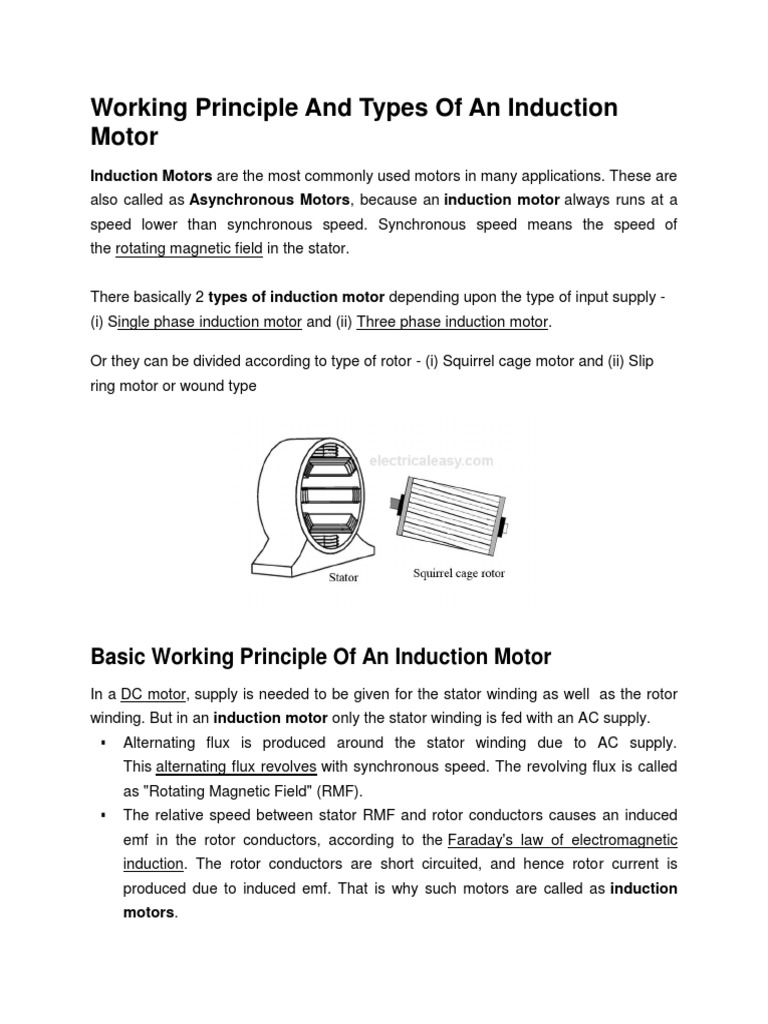 Three Phase Induction Motor Overview | PDF | Electric Motor | Propulsion