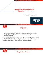 Digikeili - Language Learning Application For Nganasan: Prof. Markku Turunen University of Tampere, Finland
