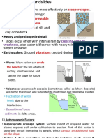 Steeper Slopes Permeable Sands Above Impermeable Layers: A) Natural Factors