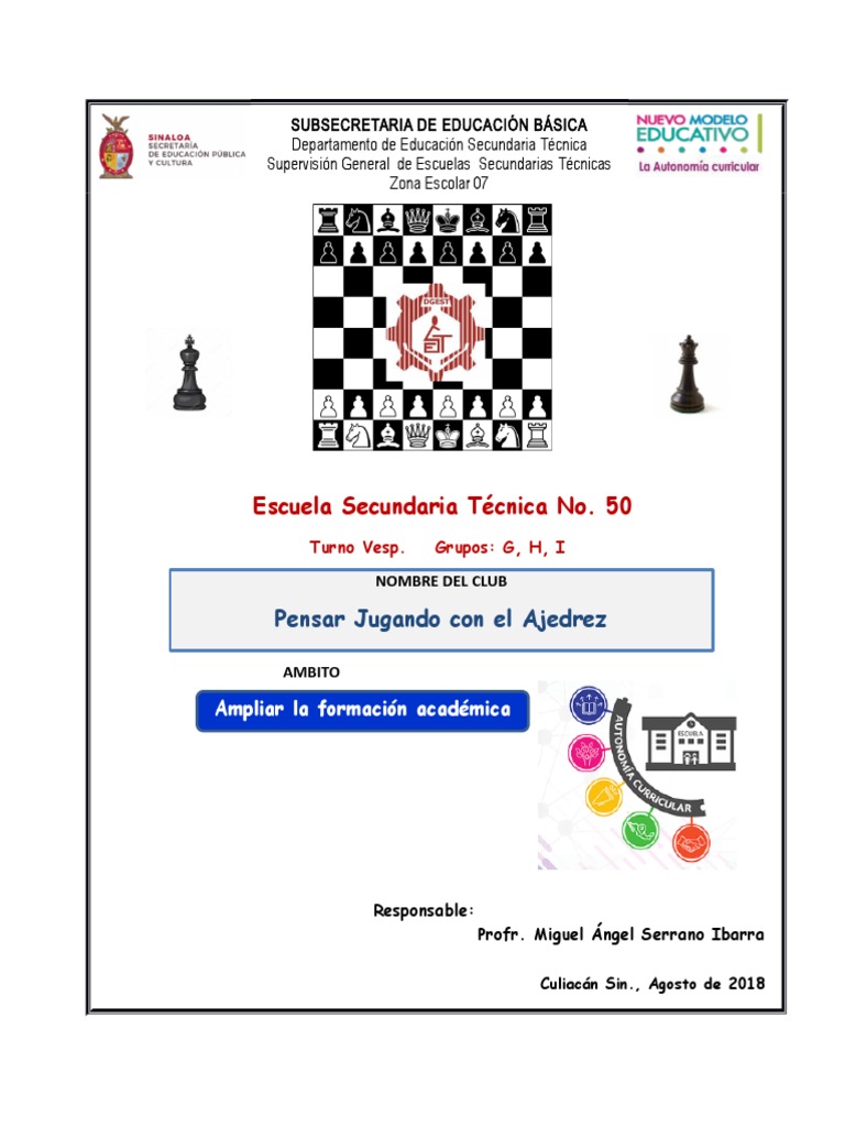 Club de Ajedrez: Fortaleciendo Habilidades | PDF | Ajedrez | Aprendizaje