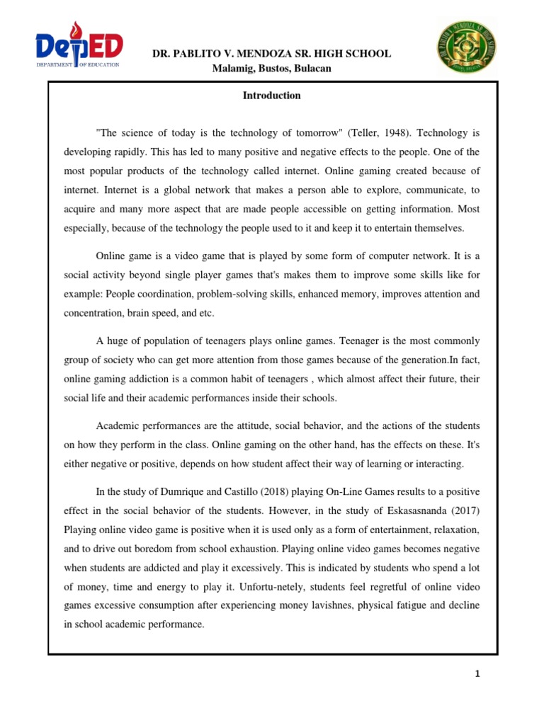 INTRODUCTION - METHODOLOGY Neil | PDF | Survey Methodology | Video Games