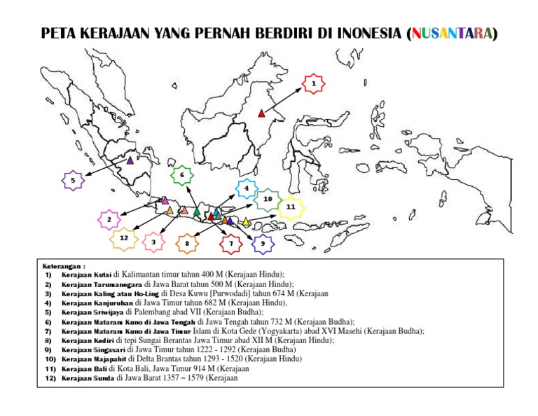 Peta Kerajaan Hindu Budha - Paimin Gambar