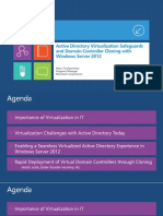TechEd2012 - AD Virtualization Safeguards and DC Cloning With WinServer2012