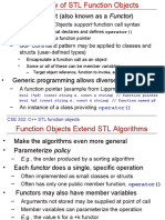 Function Object (Also Known As A Functor) : - STL Function Objects Support Function Call Syntax