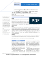 Alcohol Consumption and Breast Cancer Recurrence and Survival Among Women With Early Stage Breast Cancer The Life After Cancer Epidemiology Study