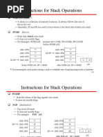 Instructions For Stack Operations