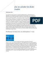 Como Instalar Un Diodo Aislador en El Alternador