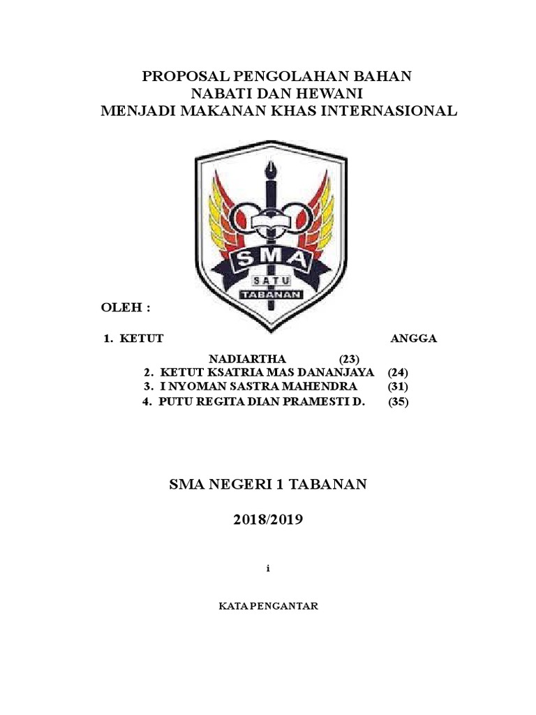 Proposal Kewirausahaan