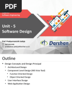 Unit - 5 Software Design