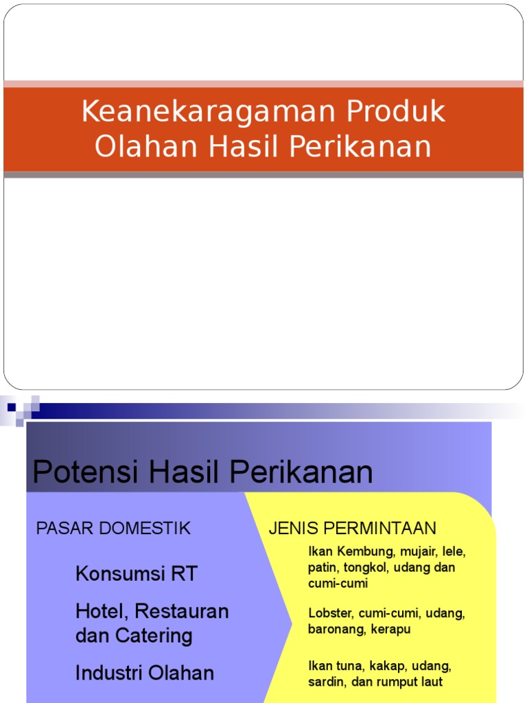 Produk Olahan Ikan | PDF